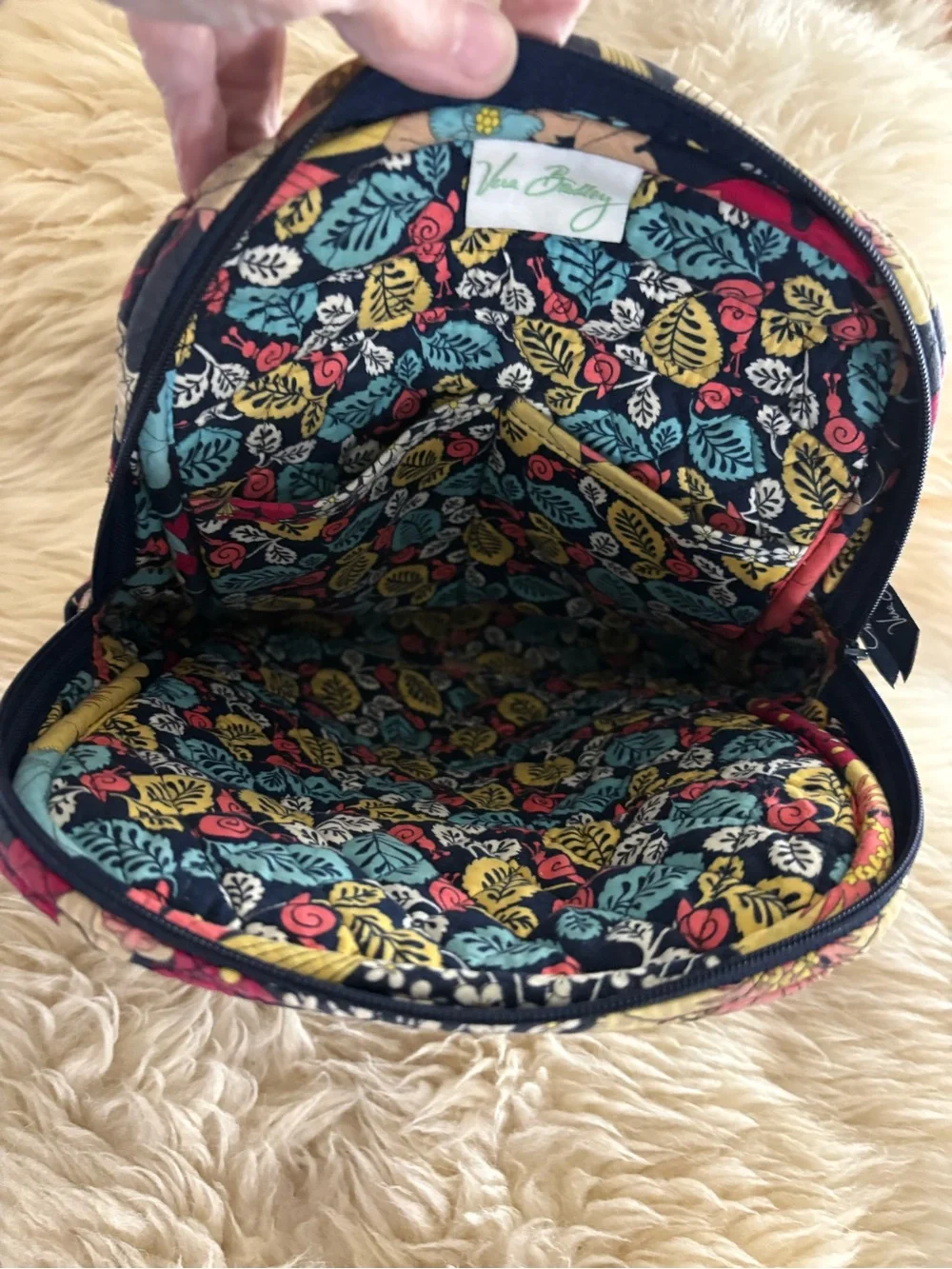 Vera Bradley ‘Happy Snails’ Quilted Floral Mini Backpack
